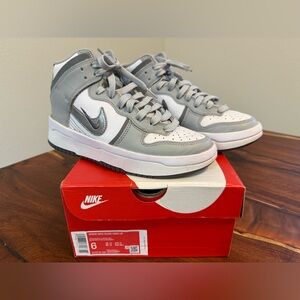 Nike Dunk High Up Gray Women Size 6